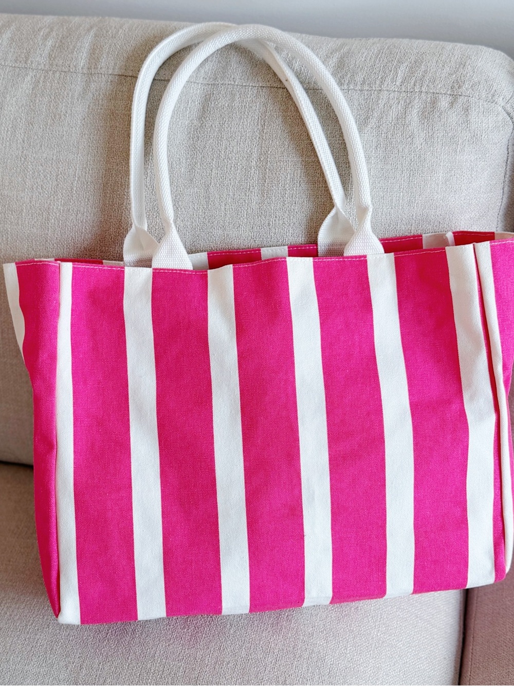 Lancome Hot Pink Limited Edition Beach Tote Bag